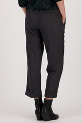 Donkergrijze geklede broek - 7/8 lengte van Opus voor Dames