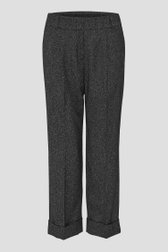 Donkergrijze geklede broek - 7/8 lengte van Opus voor Dames