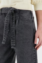 Donkergrijze jeans met hoge taille en ballon-fit van Louise voor Dames