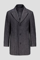 Productfoto 1 van Donkergrijze mantel in tweed door Dansaert Black voor Heren