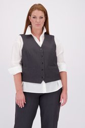 Voorkant van Donkergrijze mouwloze blazer door ONLY Carmakoma voor Dames