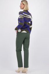 Achterkant van Donkergroene geklede broek door Claude Arielle voor Dames