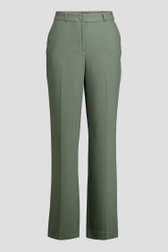 Productfoto 1 van Donkergroene geklede broek door Claude Arielle voor Dames