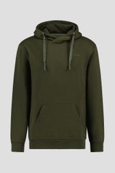Donkergroene hoodie van Ravøtt voor Heren