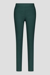 Donkergroene stretchbroek met elastische taille van Claude Arielle voor Dames