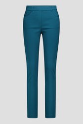 Productfoto 1 van Donkergroene stretchbroek met elastische taille  door Claude Arielle voor Dames