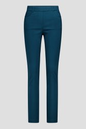 Productfoto 2 van Donkergroene stretchbroek met elastische taille  door Claude Arielle voor Dames