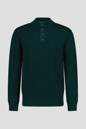 Donkergroene trui met knopen van Dansaert Blue voor Heren