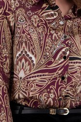 Donkerpaarse blouse met paisley motief van D'Auvry voor Dames