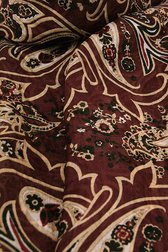 Donkerpaarse zijdezachte sjaal met paisley print van Liberty Island voor Dames