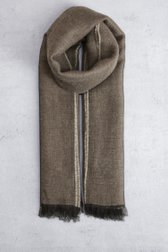 Voorkant van Dubbelzijdige sjaal taupe - bruin door Modeno voor Heren