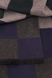 Écharpe à carreaux bleu foncé-vert foncé-gris de Michaelis pour Hommes