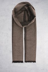 Écharpe à chevrons dans les tons de gris de Liberty Island pour Hommes