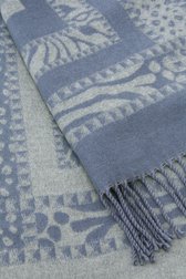 Écharpe bleue avec imprimé gris clair	 de Modeno pour Femmes