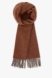 Écharpe en laine rouge-brun de Michaelis pour Hommes