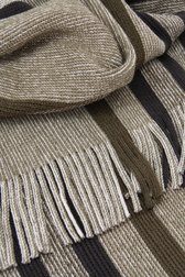 Écharpe en maille fine verte et grise de Michaelis pour Hommes