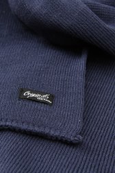 Écharpe en tricot côtelé bleu foncé de Jefferson pour Hommes