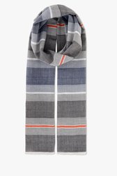 Echarpe fine grise à rayures de Dansaert Blue pour Hommes