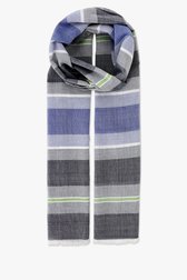 Echarpe fine grise à rayures de Dansaert Blue pour Hommes
