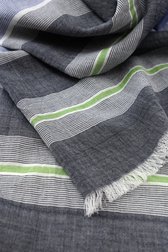 Echarpe fine grise à rayures de Dansaert Blue pour Hommes