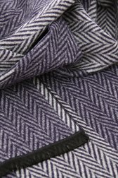 Écharpe grise avec motif à chevrons bleu marine de Michaelis pour Hommes