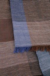 Écharpe marron bleu de Dansaert Blue pour Hommes