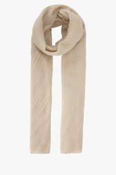 Écharpe plissée beige de Liberty Island pour Femmes