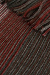 Écharpe tricotée en bordeaux et gris de Michaelis pour Hommes
