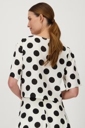 Ecru blouse met bollen van D'Auvry voor Dames