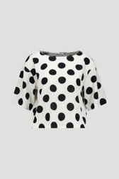 Ecru blouse met bollen van D'Auvry voor Dames