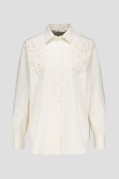 Ecru blouse met broderie anglaise  van D'Auvry voor Dames