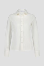 Ecru blouse met knopenlijst van Liberty Island voor Dames