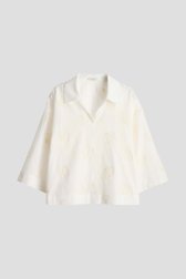 Productfoto 1 van Ecru blouse met schelpen door Opus voor Dames