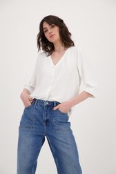 Voorkant van Ecru blouse met tetralook door JDY voor Dames