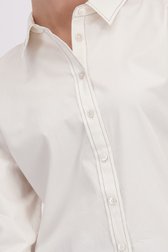 Detail van Ecru blouse met zwarte stiksels door D'Auvry voor Dames