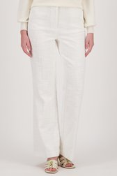 Ecru bouclé broek van D'Auvry voor Dames