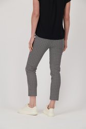 Ecru broek met navy print - 7/8 lengte van Liberty Island voor Dames