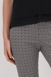 Ecru broek met navy print - 7/8 lengte van Liberty Island voor Dames