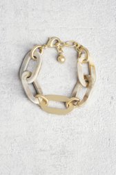 Ecru-bruine schakelarmband van Liberty Island voor Dames