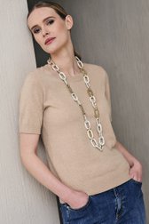 Ecru-bruine schakelketting van Liberty Island voor Dames