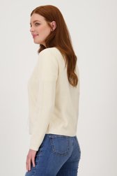 Ecru geribde cardigan zonder knopen van Liberty Loving nature voor Dames