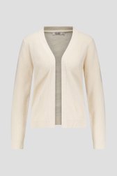 Ecru geribde cardigan zonder knopen van Liberty Loving nature voor Dames
