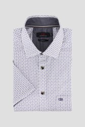 Ecru hemd met fijn patroon - comfort fit  van Dansaert Blue voor Heren
