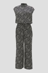 Productfoto 1 van Ecru jumpsuit met zwarte print door Opus voor Dames