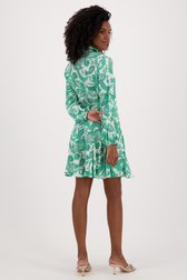 Ecru kleedje met groene paisley-print van Louise voor Dames