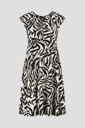 Ecru kleedje met zwarte zebraprint van Signature voor Dames