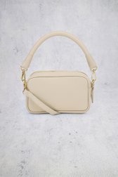 Detail van Ecru lederen schoudertasje door D'Auvry voor Dames