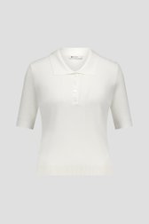 Ecru polo in fijn tricot van D'Auvry voor Dames