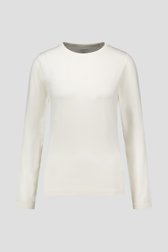 Productfoto 1 van Ecru T-shirt met lange mouwen door Liberty Island voor Dames