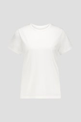 Ecru T-shirt met ronde hals van Liberty Island voor Dames